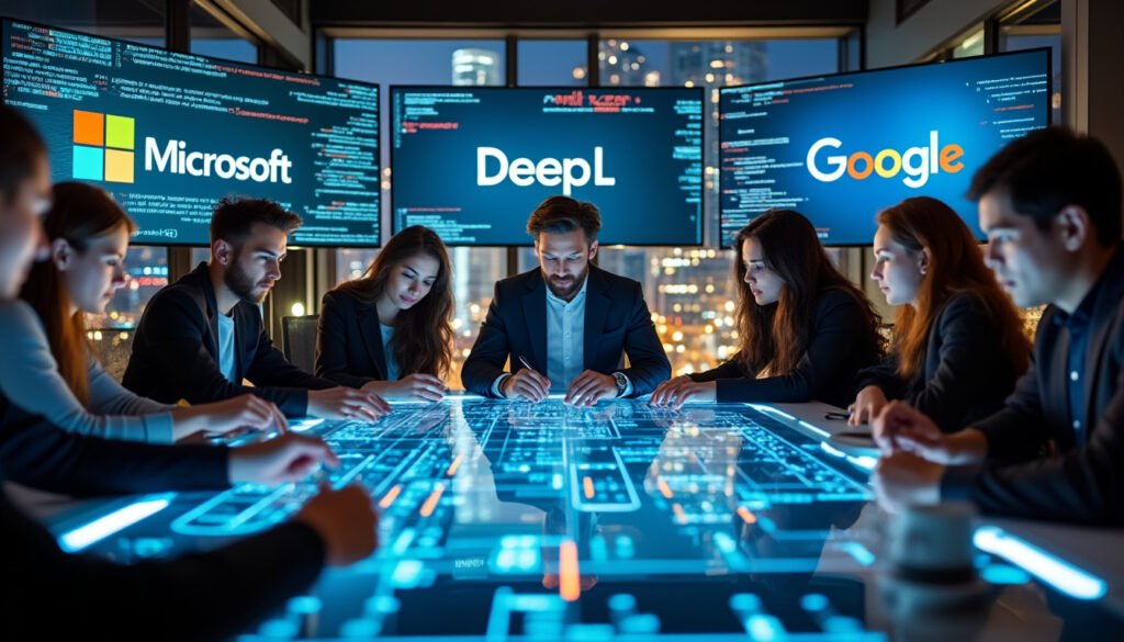 découvrez comment deepl vise à révolutionner la traduction automatique en rivalisant avec les géants microsoft et google. explorez ses innovations technologiques et son engagement envers la qualité, tout en analysant les enjeux et les perspectives de cette bataille dans le secteur.