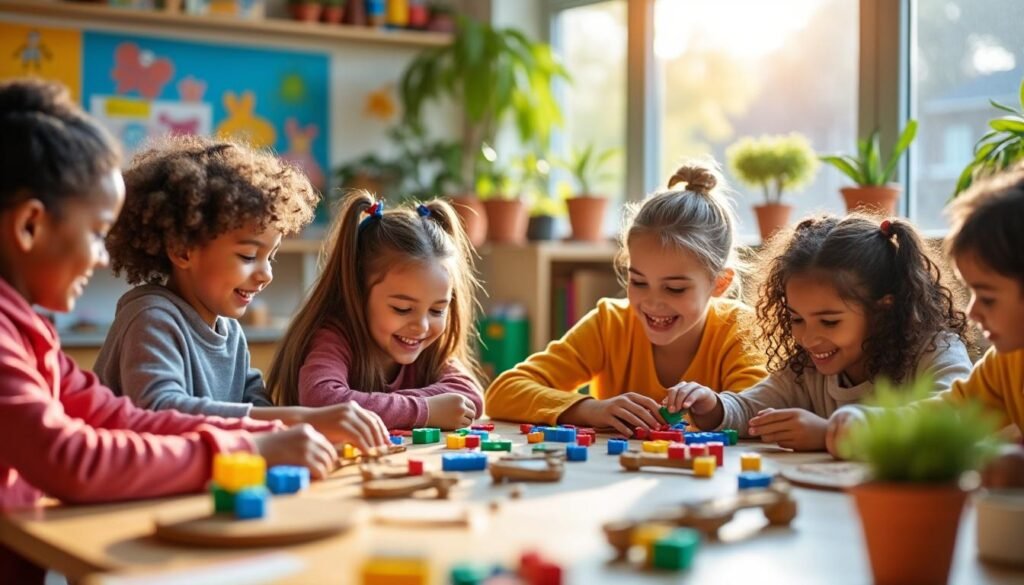 découvrez comment les enfants de badevel s'initient à des technologies innovantes sans écran au périscolaire, à travers des activités ludiques et enrichissantes en images.